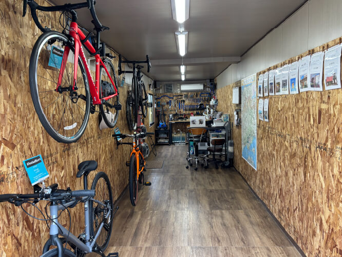 近常車輪の店舗外観｜岡山市南区の自転車店